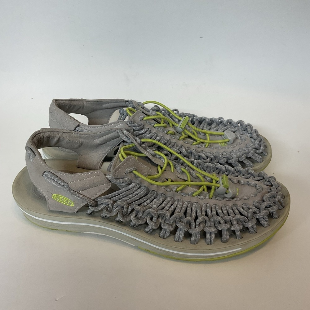 Keen Uneek Round Cord Bungee Sport Sandal Women's 10 EUR 40.5 Shoes ~Rock Gray‎